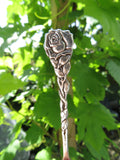 Handgemaakte verzilverde bloemenring - Roos - Custom size