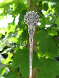 Handgemaakte verzilverde bloemenring - Korenbloem - Custom size
