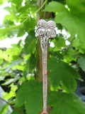 Handgemaakte verzilverde bloemenring - muurbloem - custom size